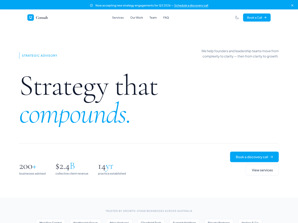Consult template preview