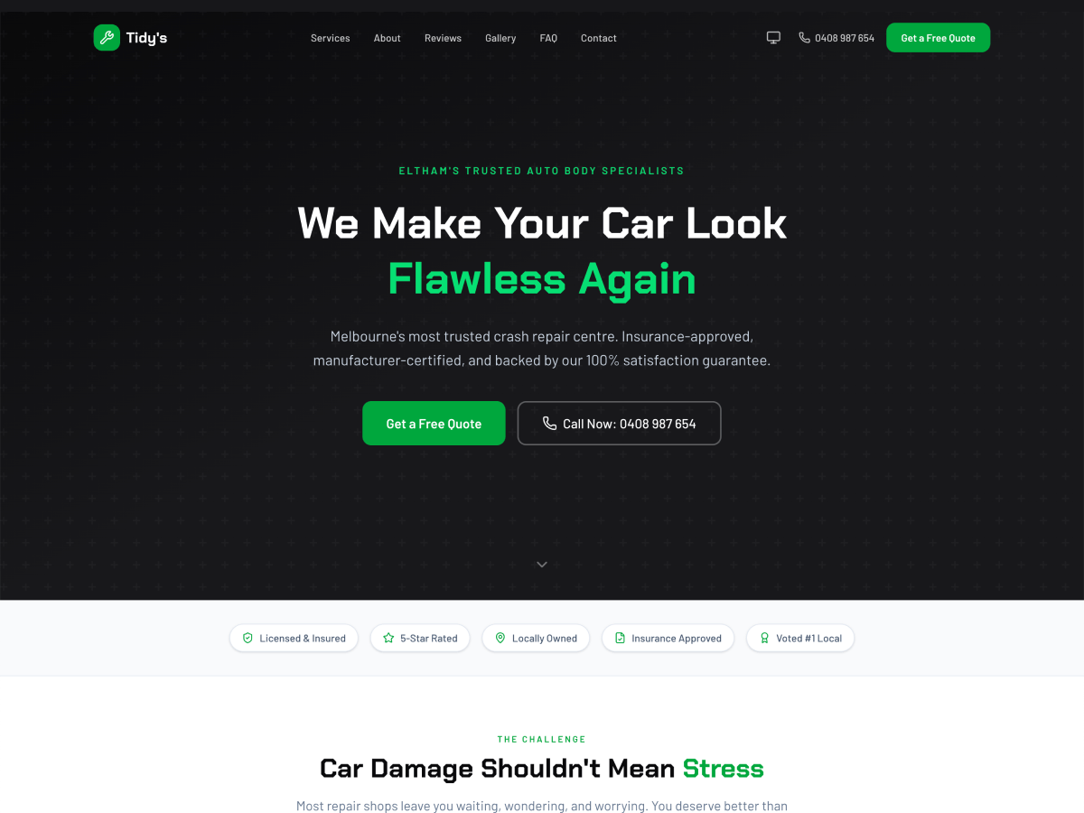 Neat & Tidy template preview