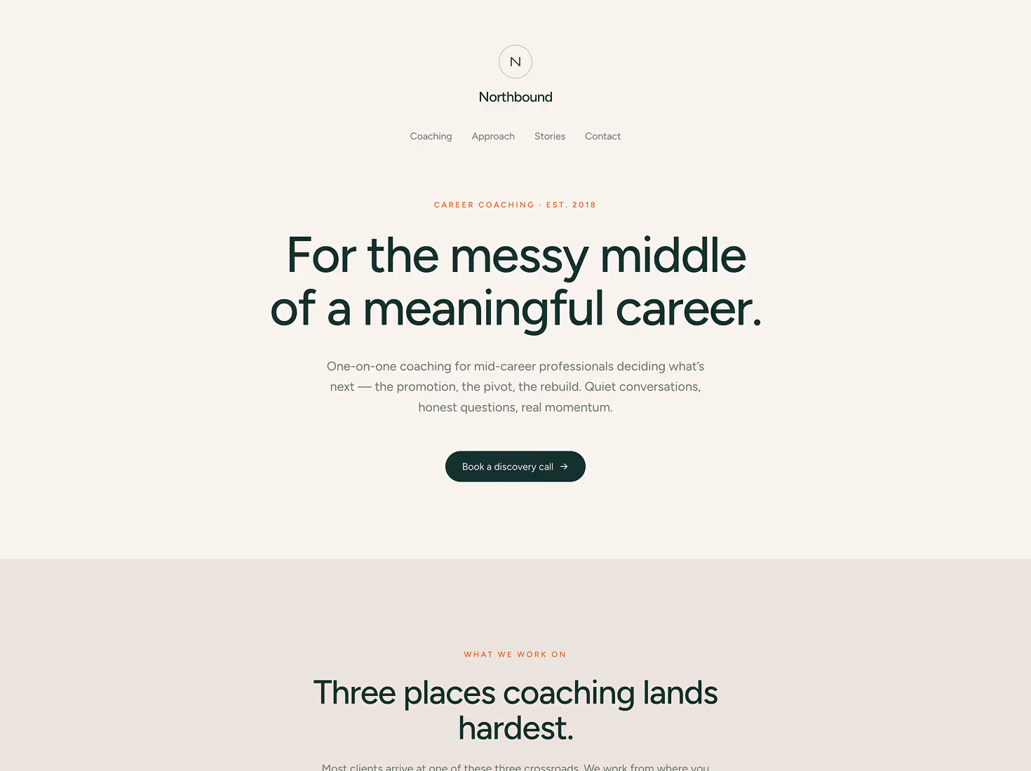 Northbound website template by wemakesmall