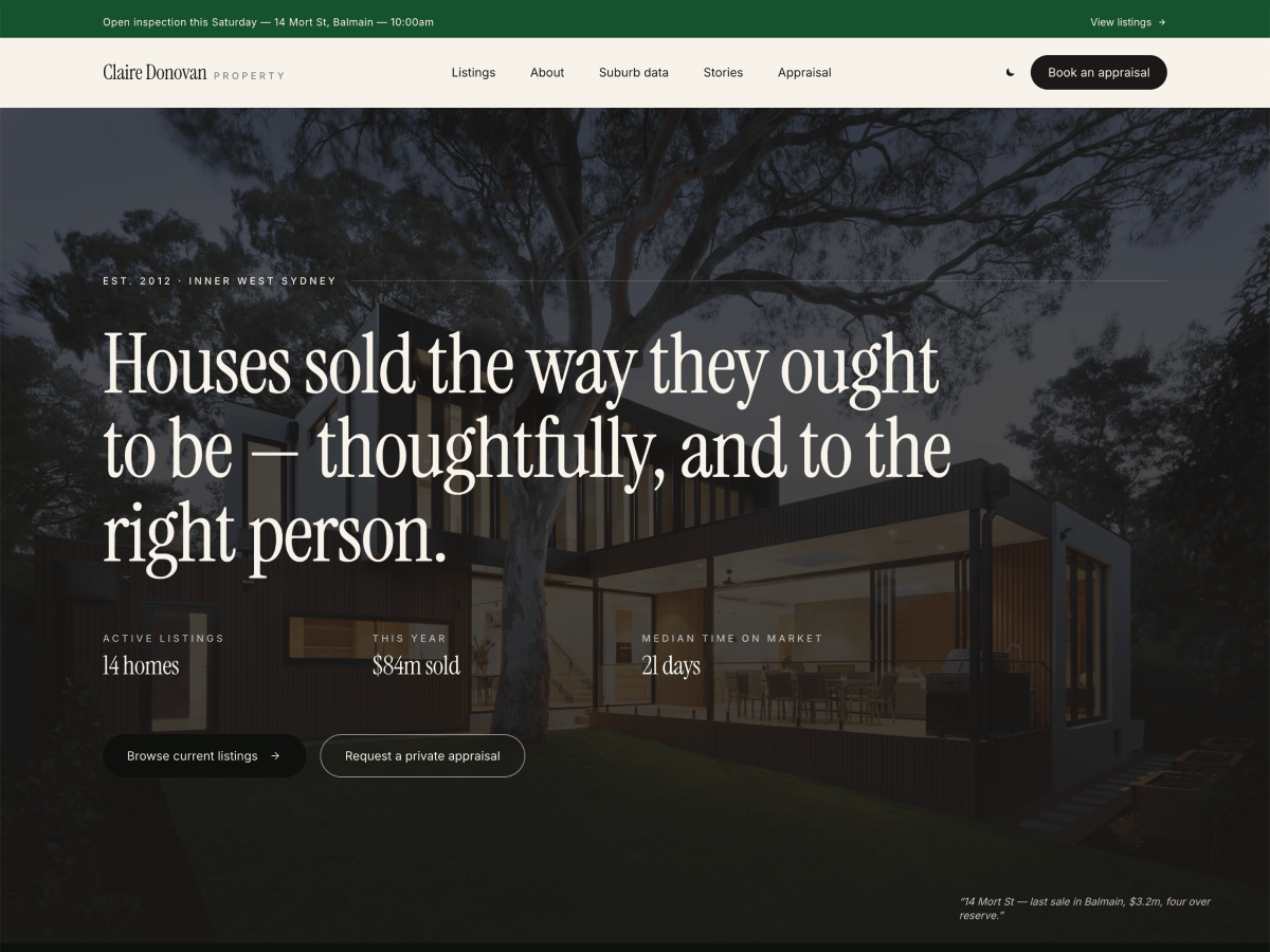 Open House template preview