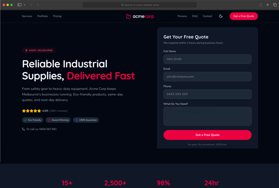Dark mode preview