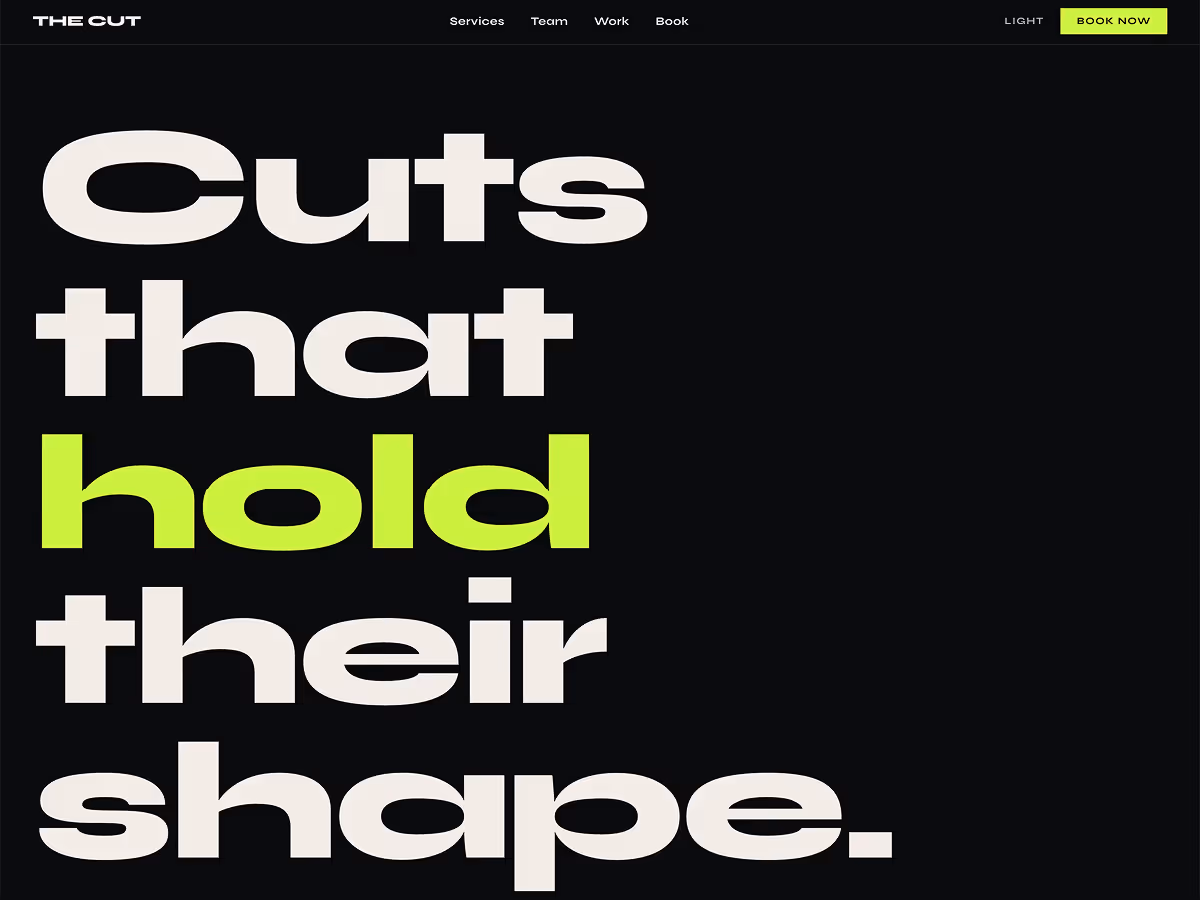 The Cut website template by wemakesmall